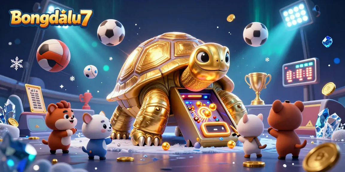 Engage with Bongdalu7's dynamic gaming environment featuring an interactive golden tortoise pinball.