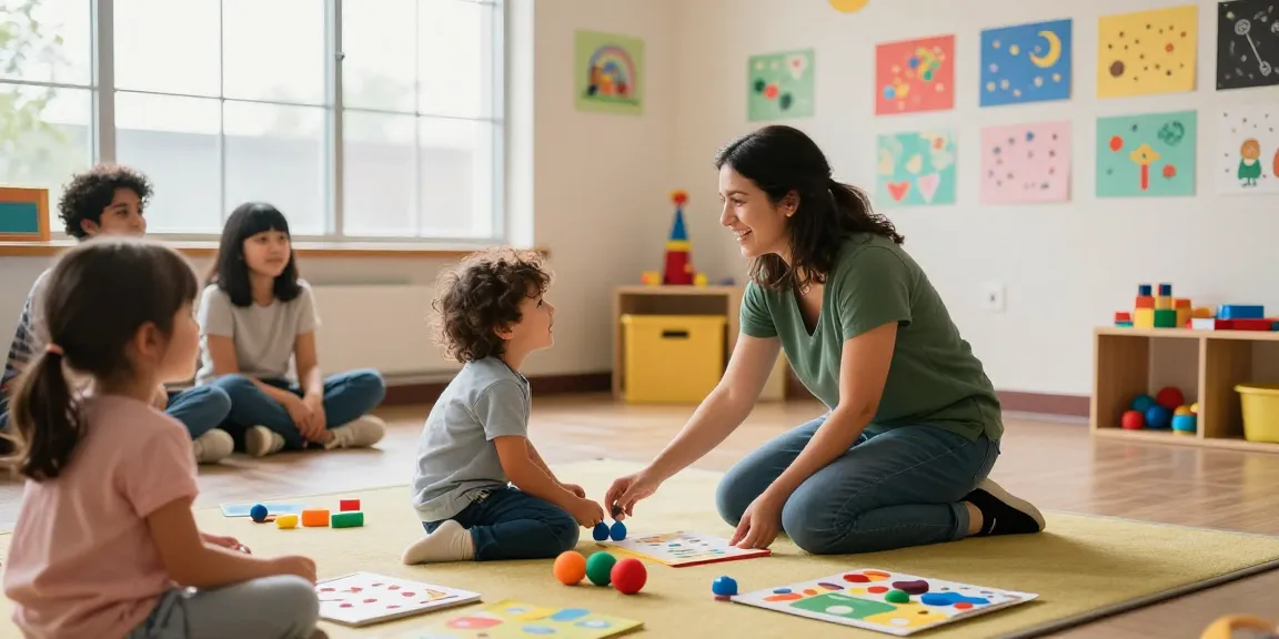 ABA connection in a warm therapy session showcasing interactive play and supportive family engagement.