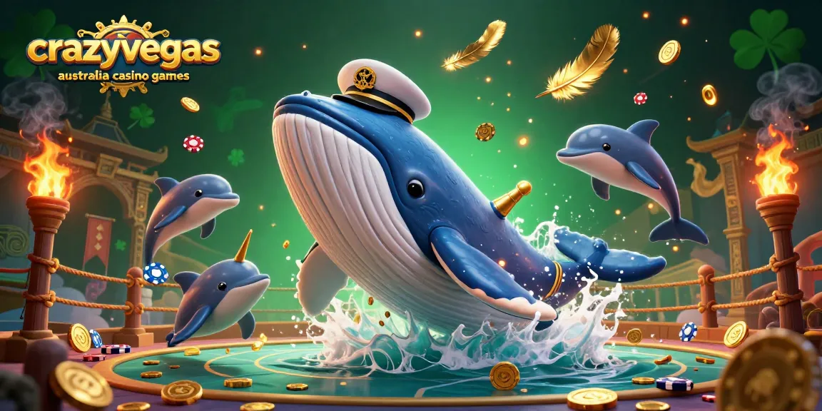 Experience the thrill with crazyvegas australia casino games, featuring lively casino characters among golden elements and dynamic action.