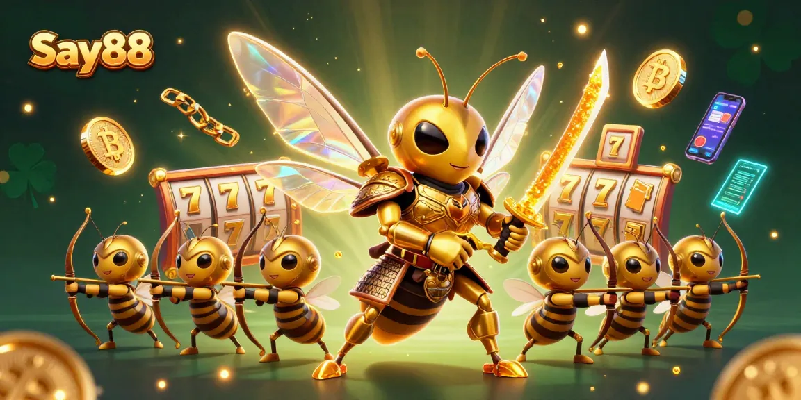 Engage with Say88's thrilling gaming world, experiencing slots and jackpots in a vibrant setting.